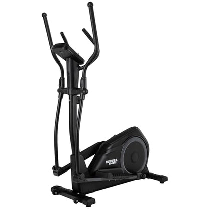 Miweba Sports MC500 Crosstrainer mit LCD, leiser Heimtrainer für Zuhause, 7 kg Schwungmasse, bis 120 kg, Ergometer Stepper, Schwarz