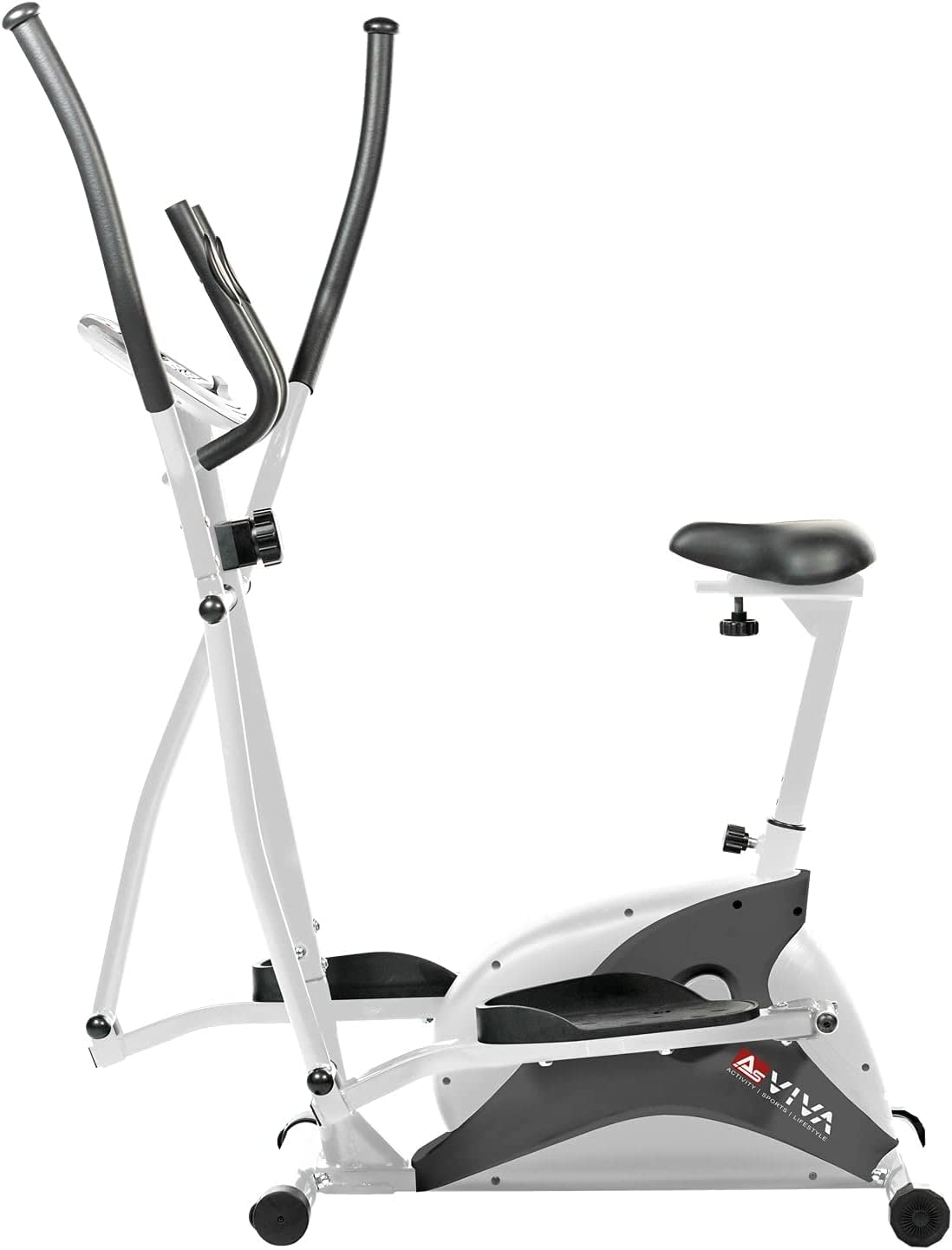 AsVIVA C16 Crosstrainer: 2in1 Heimtrainer mit 12 kg Schwungmasse, 8 Stufen, App-Steuerung via Bluetooth – leise, kompakt & ideal für Zuhause.
