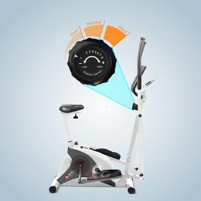 AsVIVA C16 Crosstrainer: 2in1 Heimtrainer mit 12 kg Schwungmasse, 8 Stufen, App-Steuerung via Bluetooth – leise, kompakt & ideal für Zuhause.