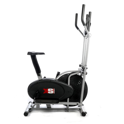 Luna Pro 2-in-1 Ellipsentrainer & Heimtrainer mit Sitz, Pulssensoren – Fitness, Cardio & Gewichtsverlust Workout Maschine.