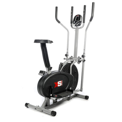 Luna Pro 2-in-1 Ellipsentrainer & Heimtrainer mit Sitz, Pulssensoren – Fitness, Cardio & Gewichtsverlust Workout Maschine.