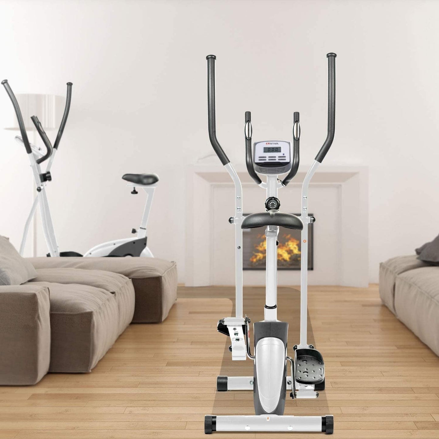 AsVIVA C16 Crosstrainer: 2in1 Heimtrainer mit 12 kg Schwungmasse, 8 Stufen, App-Steuerung via Bluetooth – leise, kompakt & ideal für Zuhause.