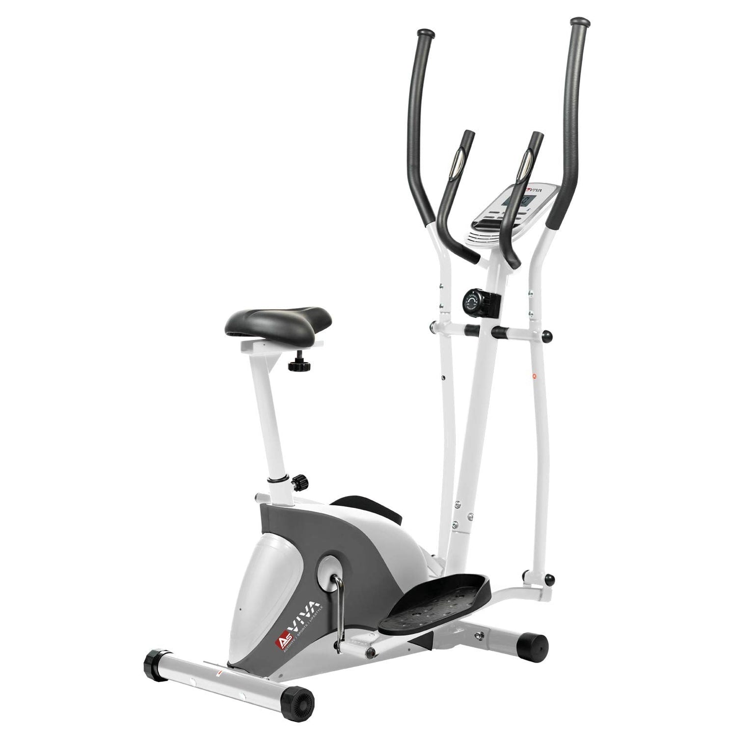 AsVIVA C16 Crosstrainer: 2in1 Heimtrainer mit 12 kg Schwungmasse, 8 Stufen, App-Steuerung via Bluetooth – leise, kompakt & ideal für Zuhause.